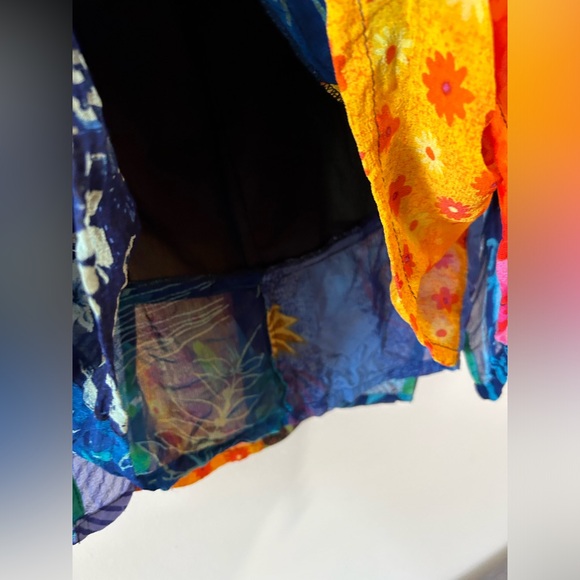 Sacred Threads Patchwork Midi Skirt L - Picture 7 of 10